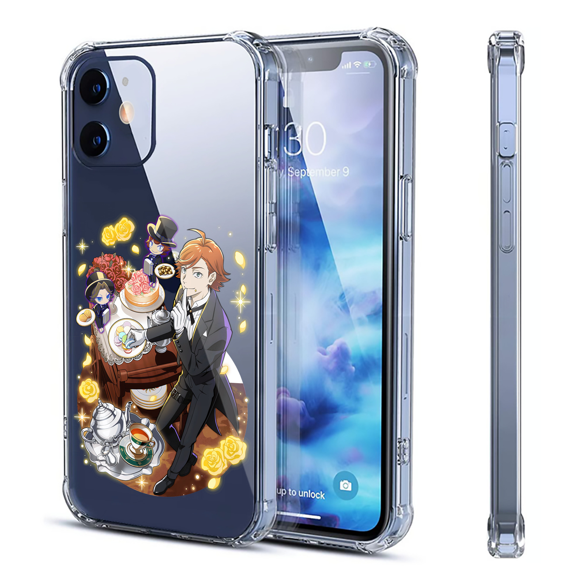 （画像用） 文豪ストレイドッグス Bungo Stray Dogs 【iPhone 12シリーズ対応】透明スマホケース（クリアソフトケース）